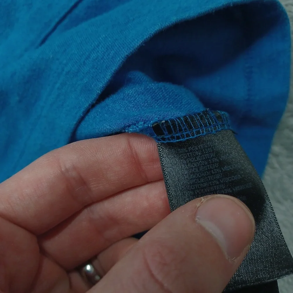 North Face Sweater Mens Medium Blue Hoodie Pullover‎ Outdoor Casual